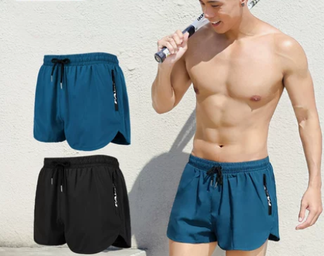 南极人泳裤男游泳裤防尴尬双层大码男士泳衣宽...