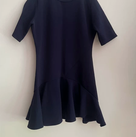 欧洲站2022年春夏新款通勤圆领短袖荷叶边...