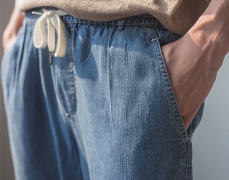 几立透心凉的天丝牛仔九分裤 适合170左右...