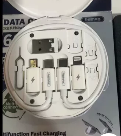 睿量充电线套装，还可以当手机支架，取卡针什...