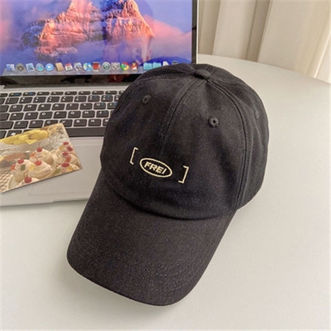 简约字母刺绣棒球帽女春夏韩版简糖果色ins...