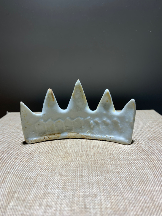 清代德化窑笔架笔山，完整的。