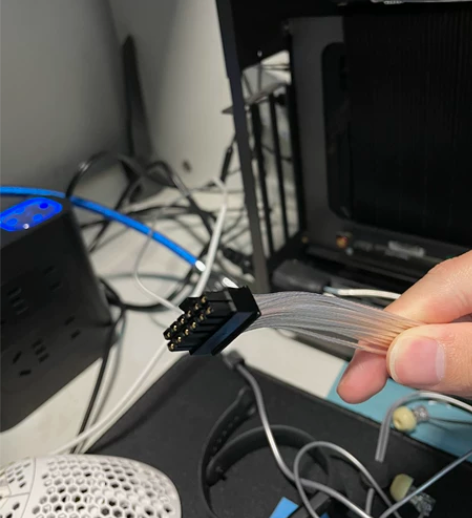 黑伞模组定制 鑫谷昆仑电脑电源 镀银模组线...