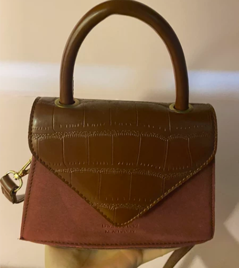 小香风手提斜挎包 百搭款潮流信封包 八成新