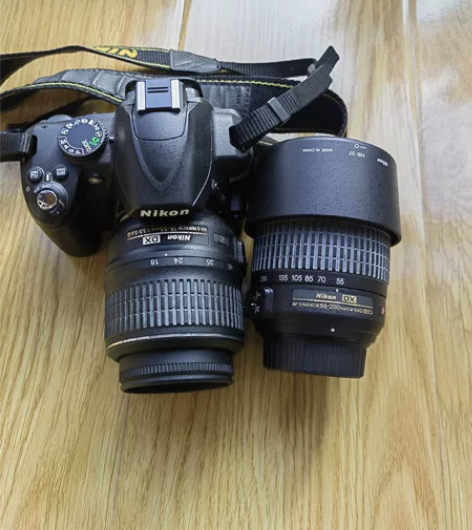 尼康D3000单反+18-55镜头+55-...