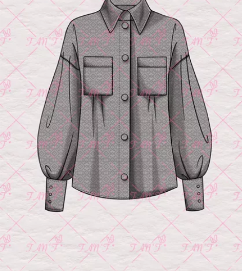 服装设计款式图 所见即所得 包上色花纹 2...