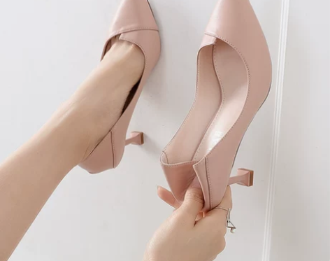 ?高跟鞋女细跟软皮不磨脚新款百搭秋季女鞋2...