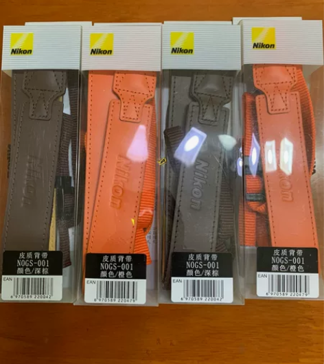尼康原装单反相机皮质背带 肩带 NOGS-...