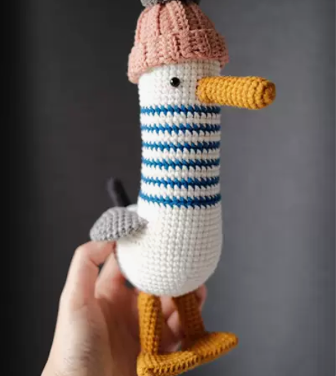 海鸥，实物高25cm左右。 手工不易，难免...