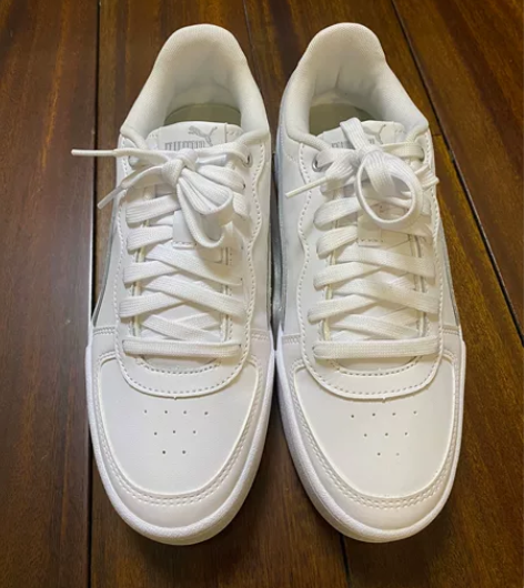 PUMA彪马女士白色厚底板鞋 尺码：38全...