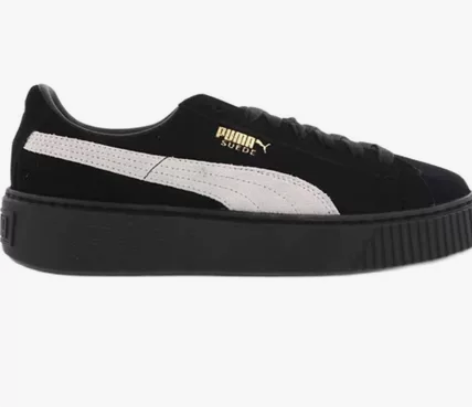 PUMA 刘雯同款黑白蕾哈娜松糕鞋休闲运动...