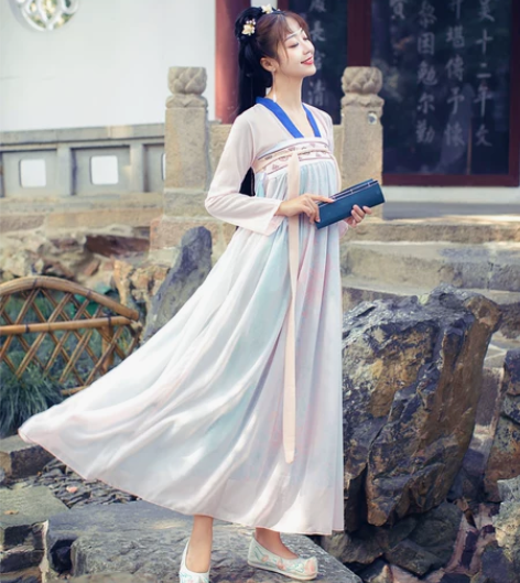 汉服袄裙女魏晋中国风齐胸襦裙广袖古装超仙仙...
