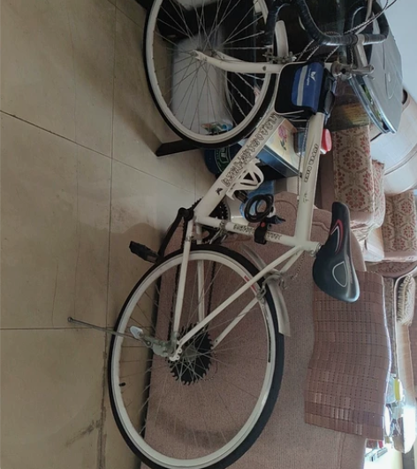 公路跑2*6档自行车，带链条锁、工具包、水...