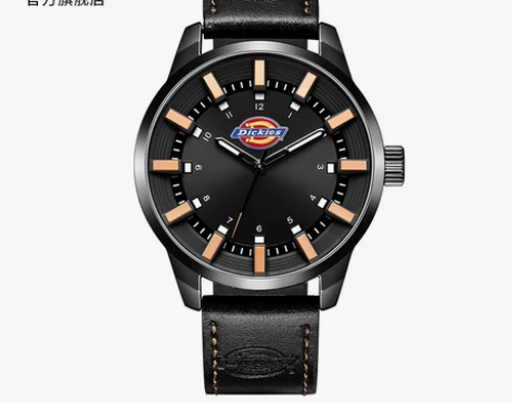 ?美国Dickies手表时尚简约潮流大表盘...
