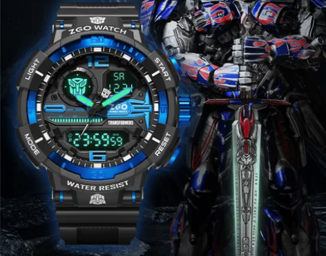 正港ZGOx变形金刚运动手表男士机械青少年...