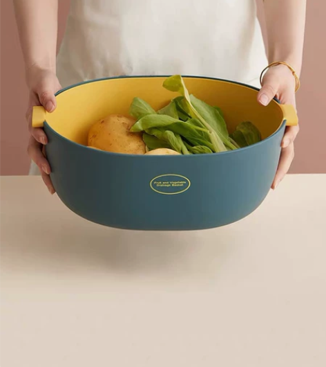 肆月净浥 塑料控水沥水篮 厨房洗菜盆水槽漏...