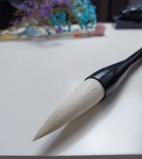 精品羊毫联笔一支 传统古法手工制作 出锋7...