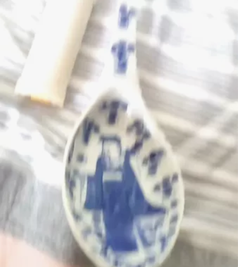 光緒本朝清代呂洞賓，呂祖湯勺青花，全品，直...