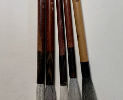 老湖笔，纯羊毫5只，打包一起出 感兴趣的话...