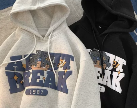 美式高街hiphop卫衣男 潮牌痞帅连帽港...