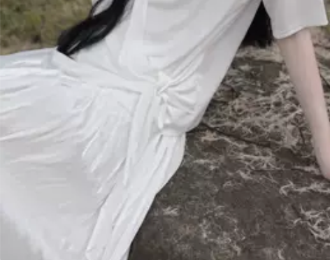 【无事小神仙】暗黑风极简 侧打结下摆不规则...