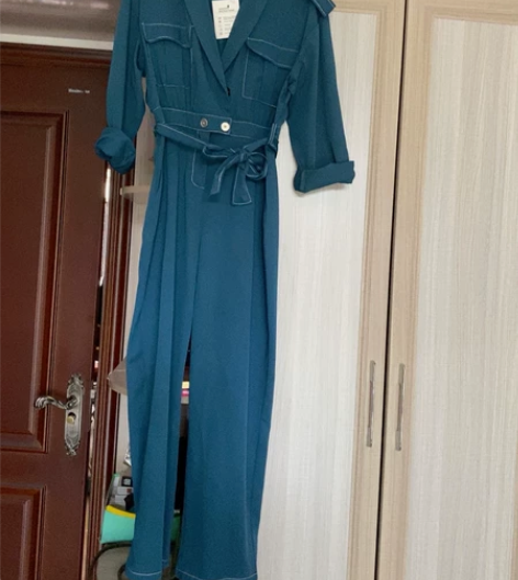 连体裤全新，穿到130斤，超显大长腿，孔雀...