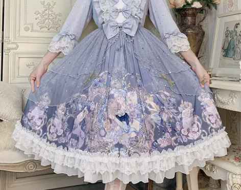 原创现货【塞壬】人鱼柄春秋姬袖小高腰lol...