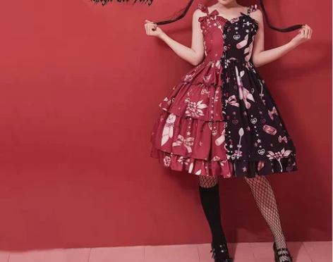 魔法茶会 「巧克力兔」中国风洛丽塔洋装lo...