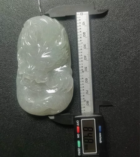 天然缅甸A货翡翠玉石冰种龙牌玉雕挂件吊坠手...