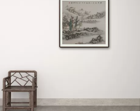 低价纯手绘国画：尺寸68/68cm《作者简...