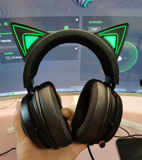 正品雷蛇耳机北海巨妖猫萌版/黑色/标准x7...