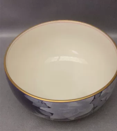 日本 皇家御用瓷器 香兰社蓝玫瑰花 大钵 ...