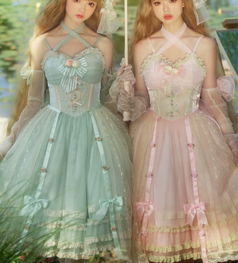 朝花夕拾jsk轻花嫁lo裙原创正版loli...