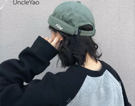 UncleYao日本冈山工业风做旧水洗纯棉...
