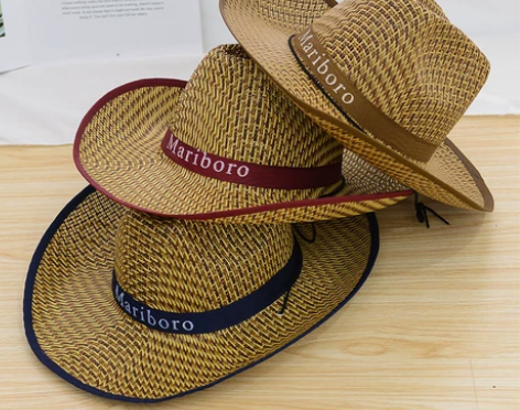 帽子遮阳草帽男士夏天户外钓鱼帽大檐防晒太阳...