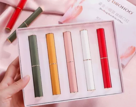5支色日记同款不沾杯滋润百搭气质哑光雾面丝...