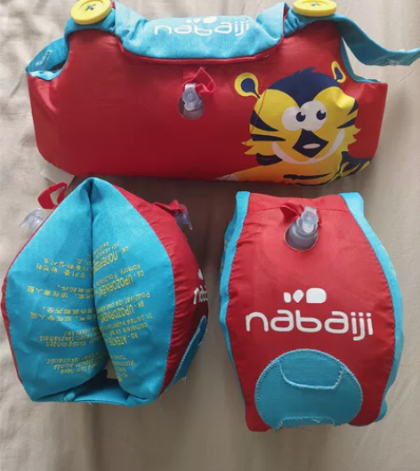 ?迪卡侬婴幼儿儿童宝宝充气游泳装备浮力手臂...