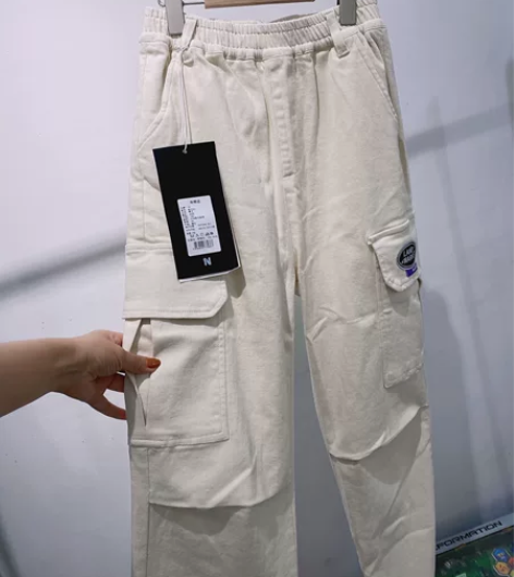 大童工装裤，面料偏厚，有弹力，170码，身...