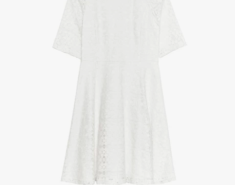 预售】三彩2016年夏新款修身镂空红色蕾丝...