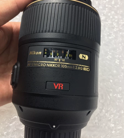 尼康105 2.8VR防抖镜头 成色95新...
