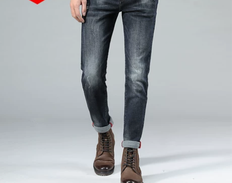 Lee Cooper春秋牛仔裤男修身小脚韩...