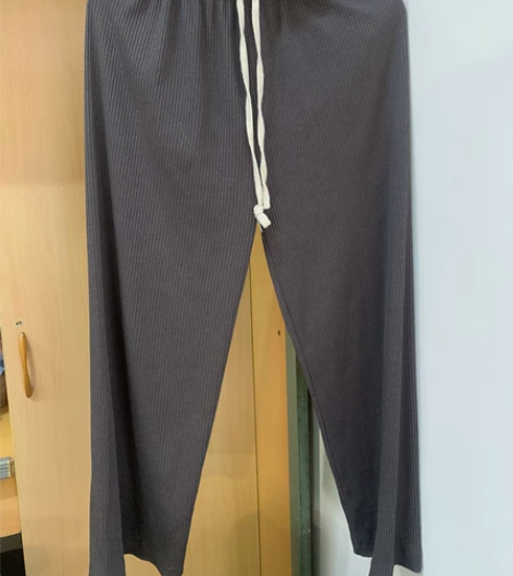 宽松柔软阔腿裤#黑色阔腿裤 #垂感阔腿裤 ...