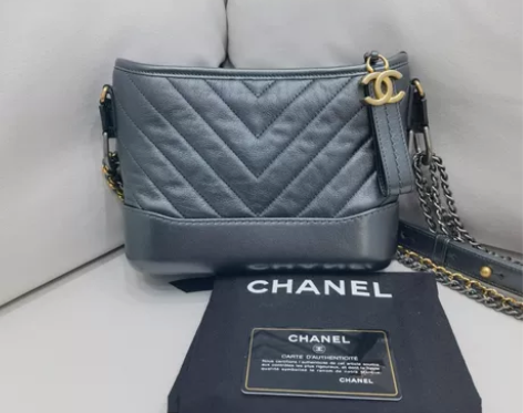 香奈儿chanel 珍珠灰小号流浪  单肩...
