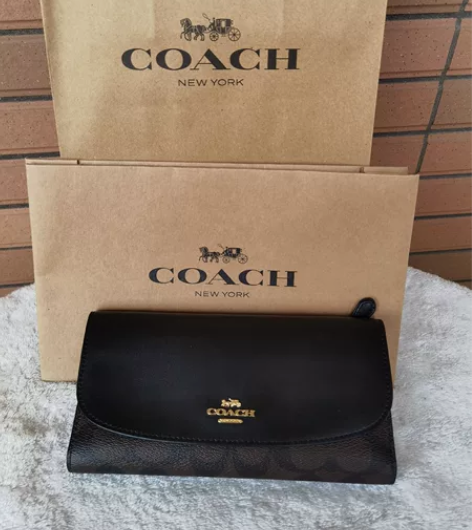 全新 COACH 蔻驰 女士钱包 经典色 ...