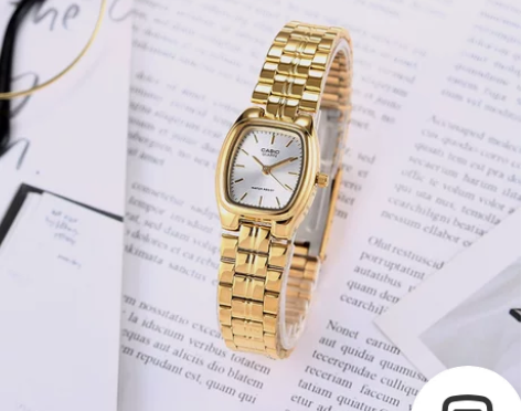 Casio卡西欧手表女小银表小金表指针时尚...