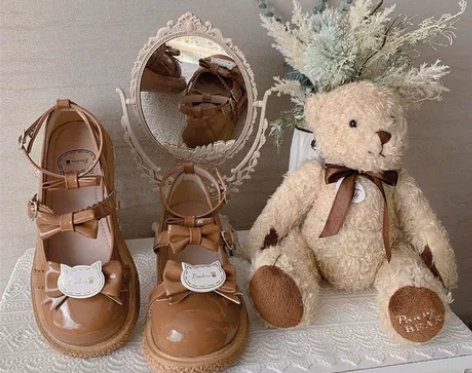 39码【小猫咪】原创新款lolita小皮鞋...