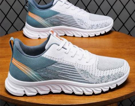 新款男鞋男士运动鞋秋冬季系带跑步鞋时尚潮流...