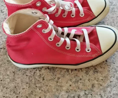 正品 匡威高帮帆布鞋37.5码 自用保真，...