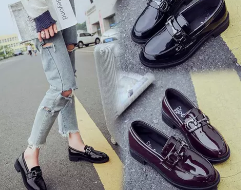 秋季单鞋女2022新款英伦小皮鞋女学生百搭...