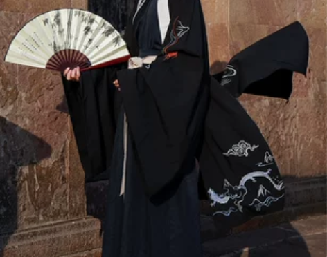 原创正版汉服男古风男士仙气龙纹刺绣魏晋中国...